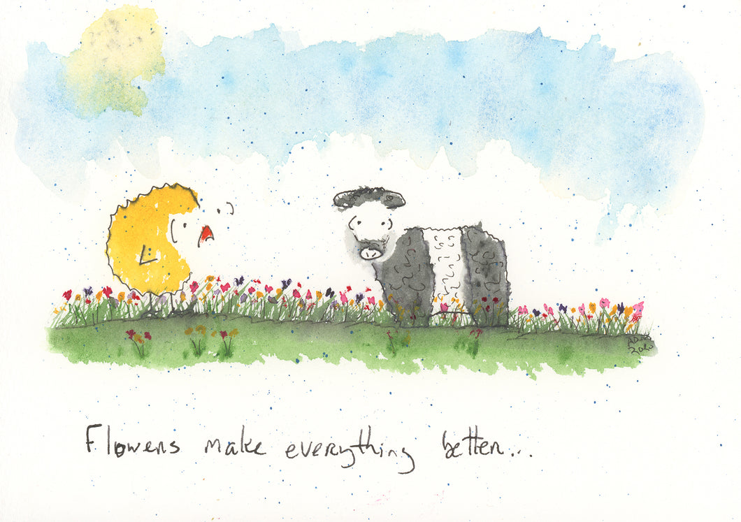 Flowers make everything better.