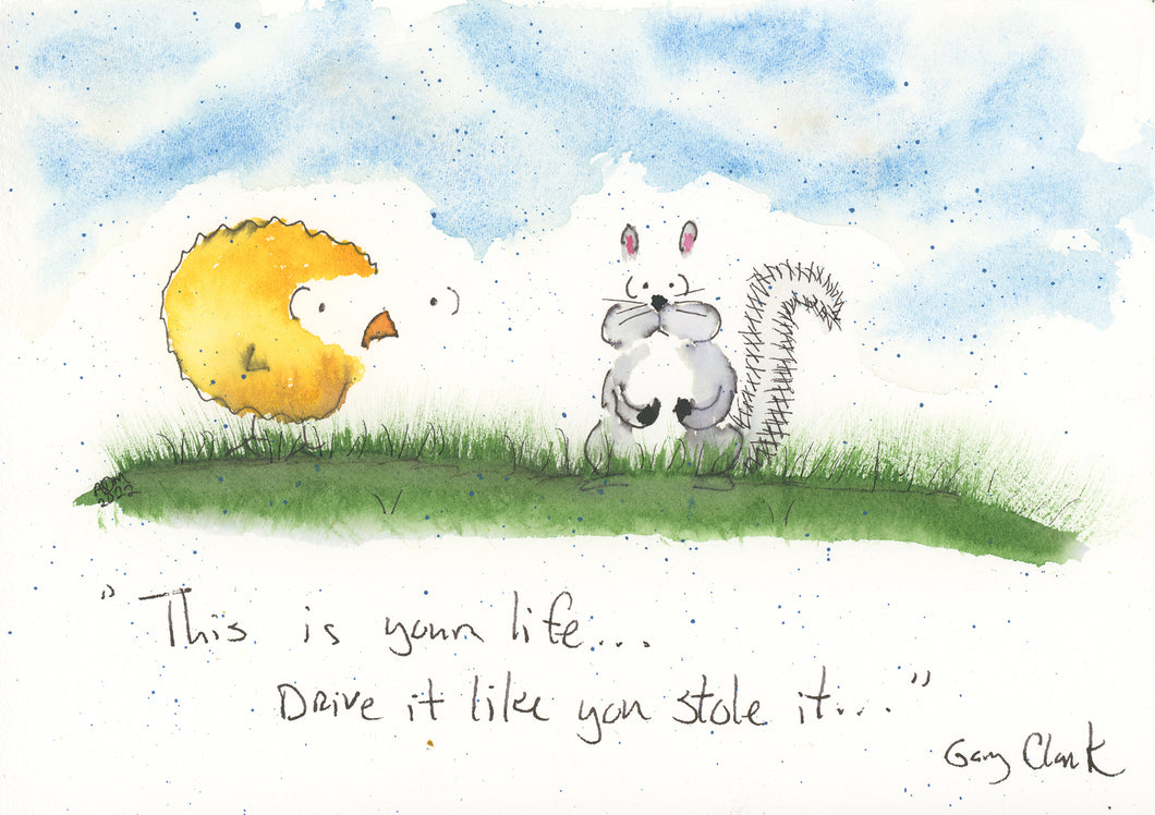 This is your life, drive it like you stole it.