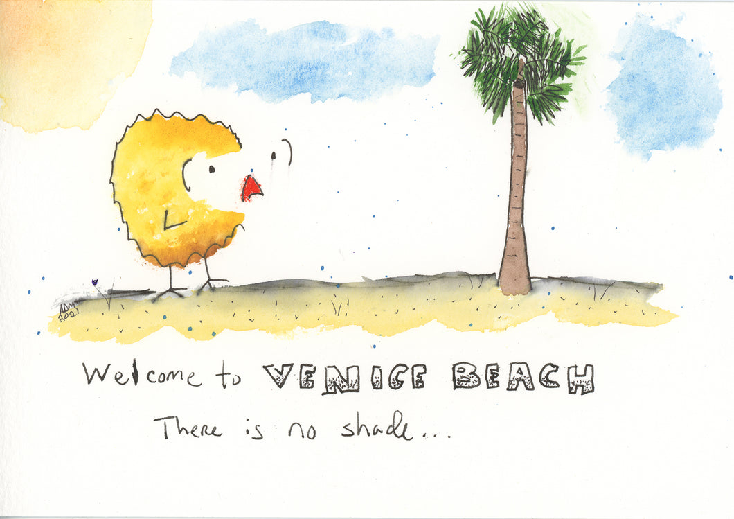 Welcome to Venice Beach, there is no shade...